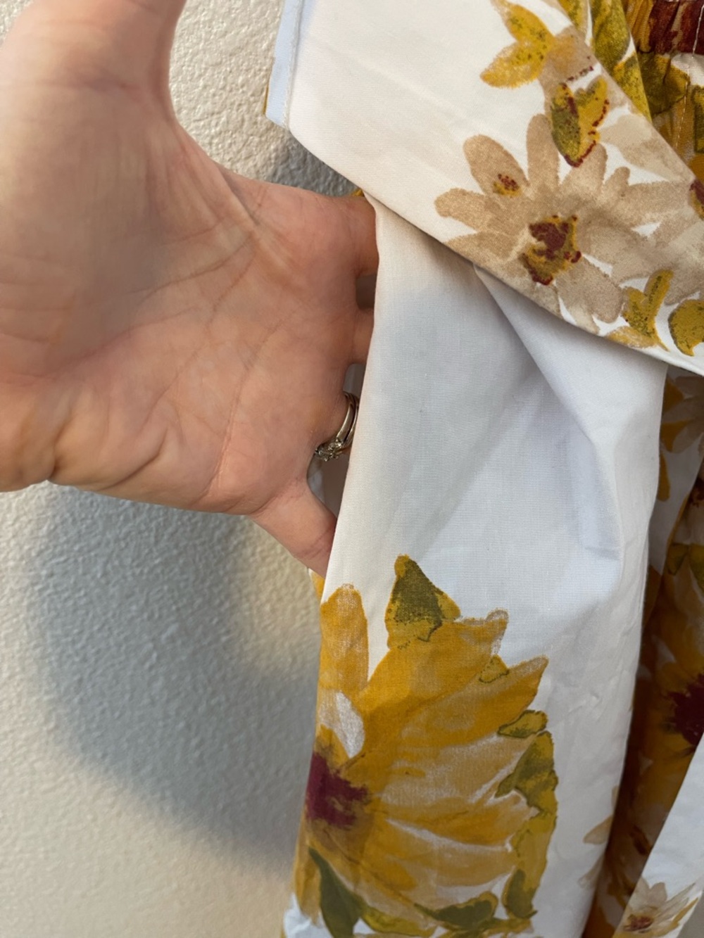 Jason Wu White Midi Shirt Dress with Yellow Floral Print - Picture 5 of 10